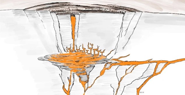 crater illustration The new 'stomp rocket’ mechanism
