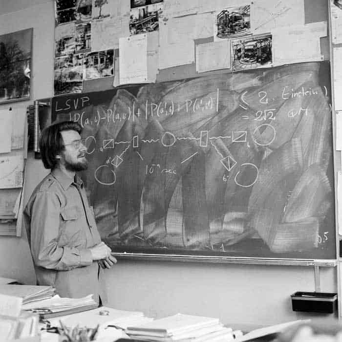 John Bell commenting on his famous inequalities at CERN in 1982