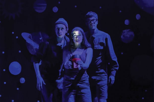 Superbolt Theatre’s show Mars Actually – depicting three Mars colonists visiting Earth – is just one of several science-themed shows at this year’s Fringe Festival.